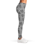 Ancient Aztec Tribal Pattern Print Women's Leggings