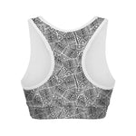 Ancient Aztec Tribal Pattern Print Women's Sports Bra