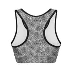 Ancient Aztec Tribal Pattern Print Women's Sports Bra