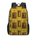 Ancient Egypt Pattern Print 17 Inch Backpack