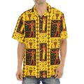 Ancient Egypt Pattern Print Aloha Shirt