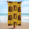 Ancient Egypt Pattern Print Beach Towel