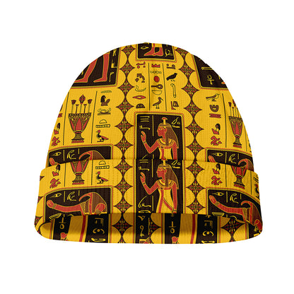 Ancient Egypt Pattern Print Beanie