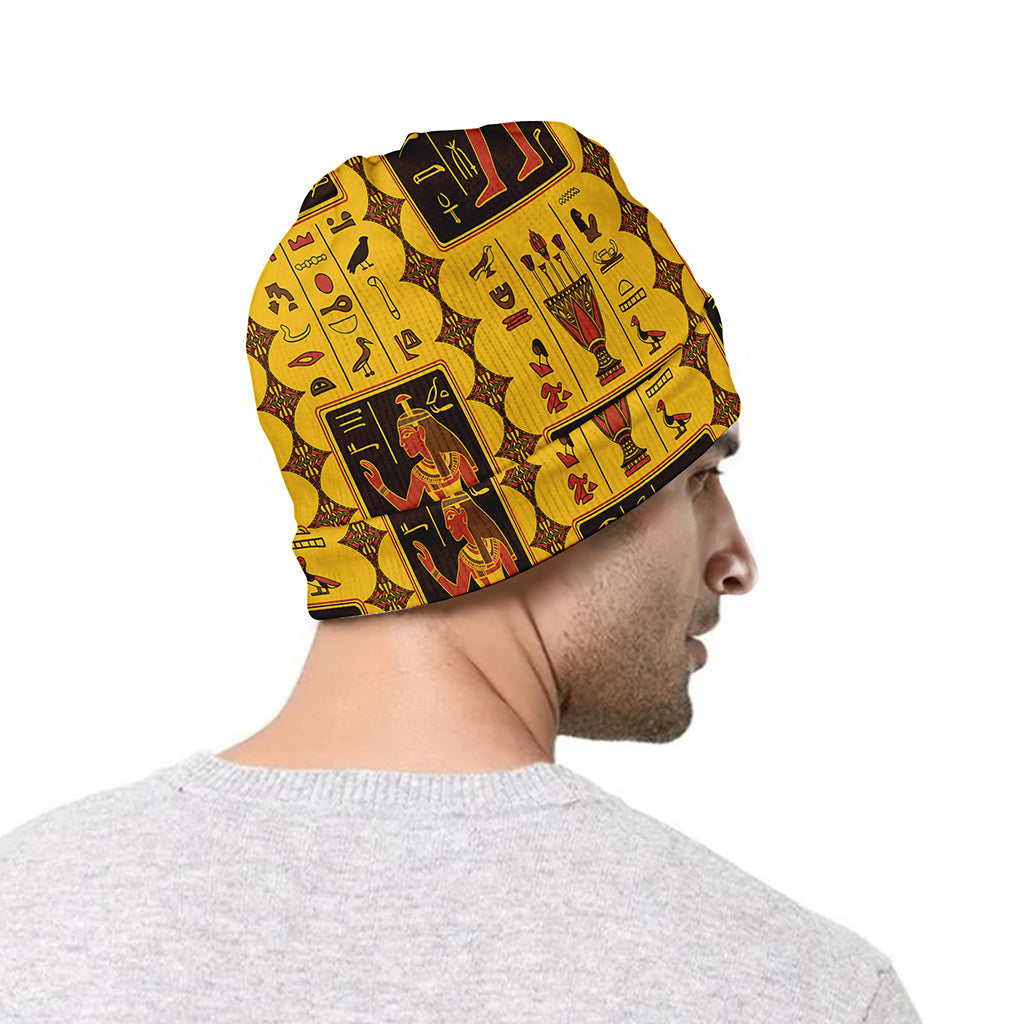 Ancient Egypt Pattern Print Beanie