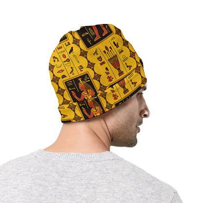 Ancient Egypt Pattern Print Beanie