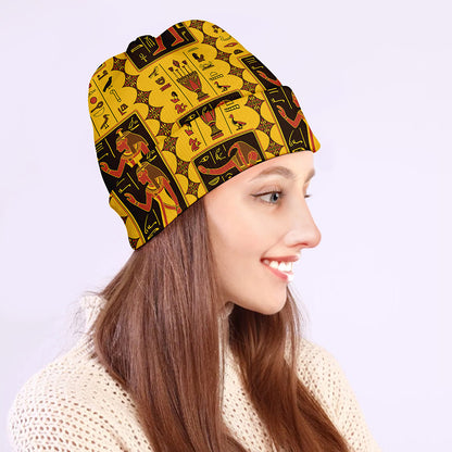Ancient Egypt Pattern Print Beanie