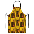 Ancient Egypt Pattern Print Bib Apron With Pocket