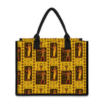 Ancient Egypt Pattern Print Canvas Tote Bag
