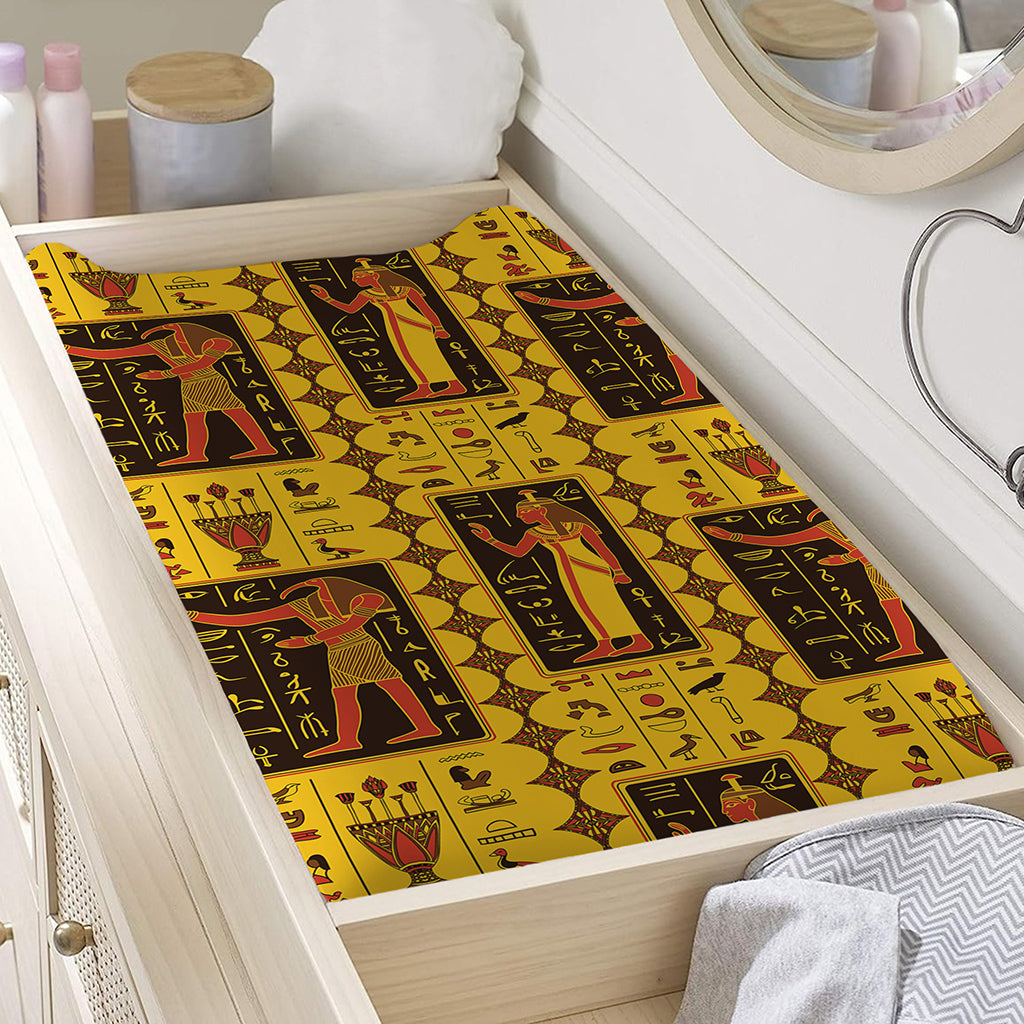 Ancient Egypt Pattern Print Changing Pad Cover