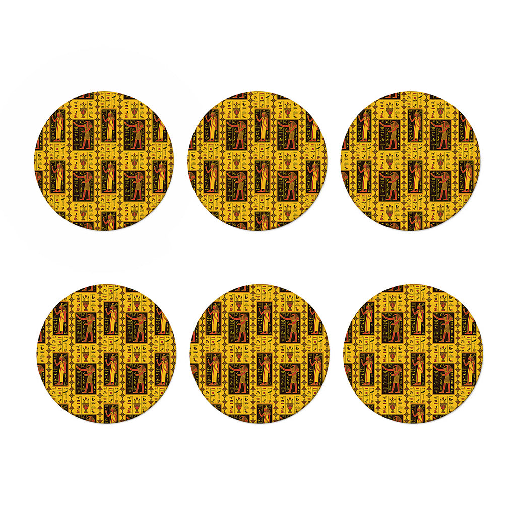 Ancient Egypt Pattern Print Coaster Set