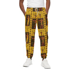 Ancient Egypt Pattern Print Cotton Pants