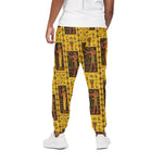 Ancient Egypt Pattern Print Cotton Pants