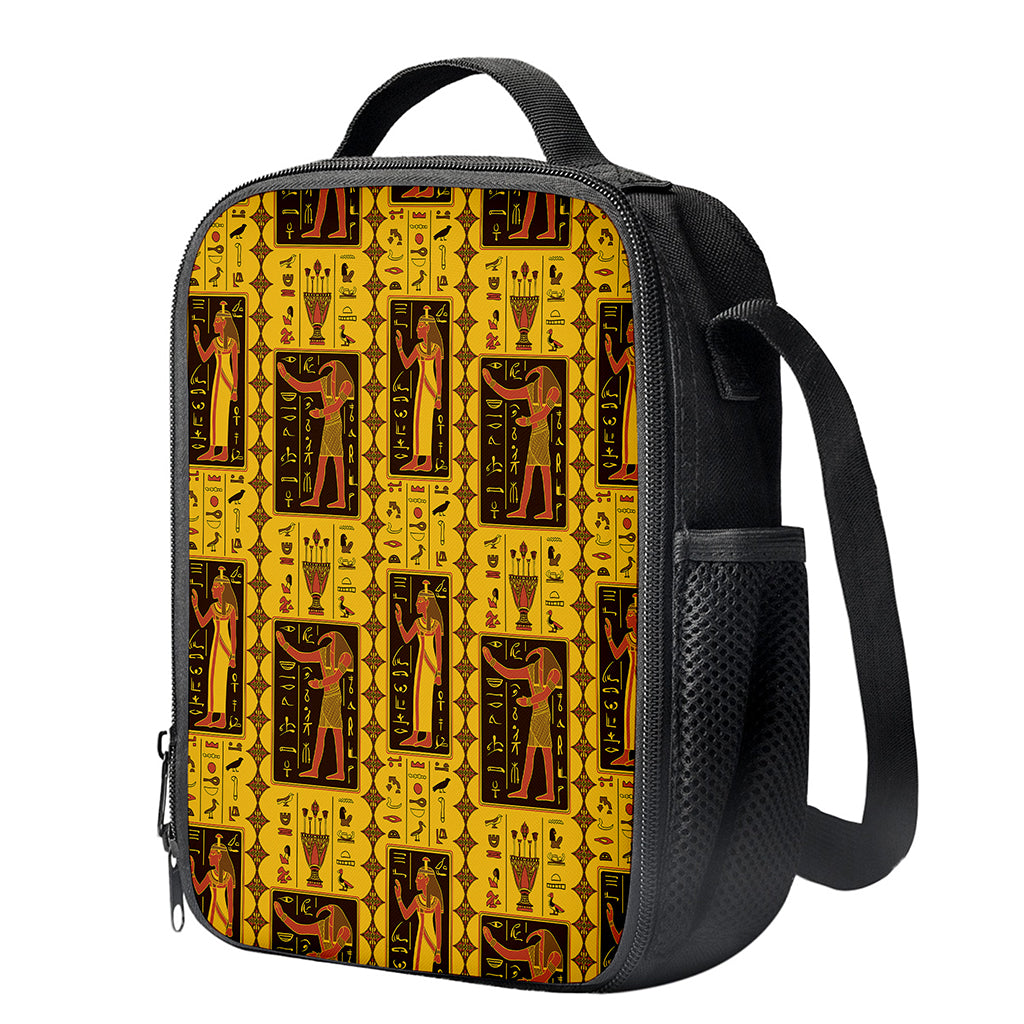 Ancient Egypt Pattern Print Crossbody Lunch Bag