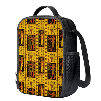 Ancient Egypt Pattern Print Crossbody Lunch Bag