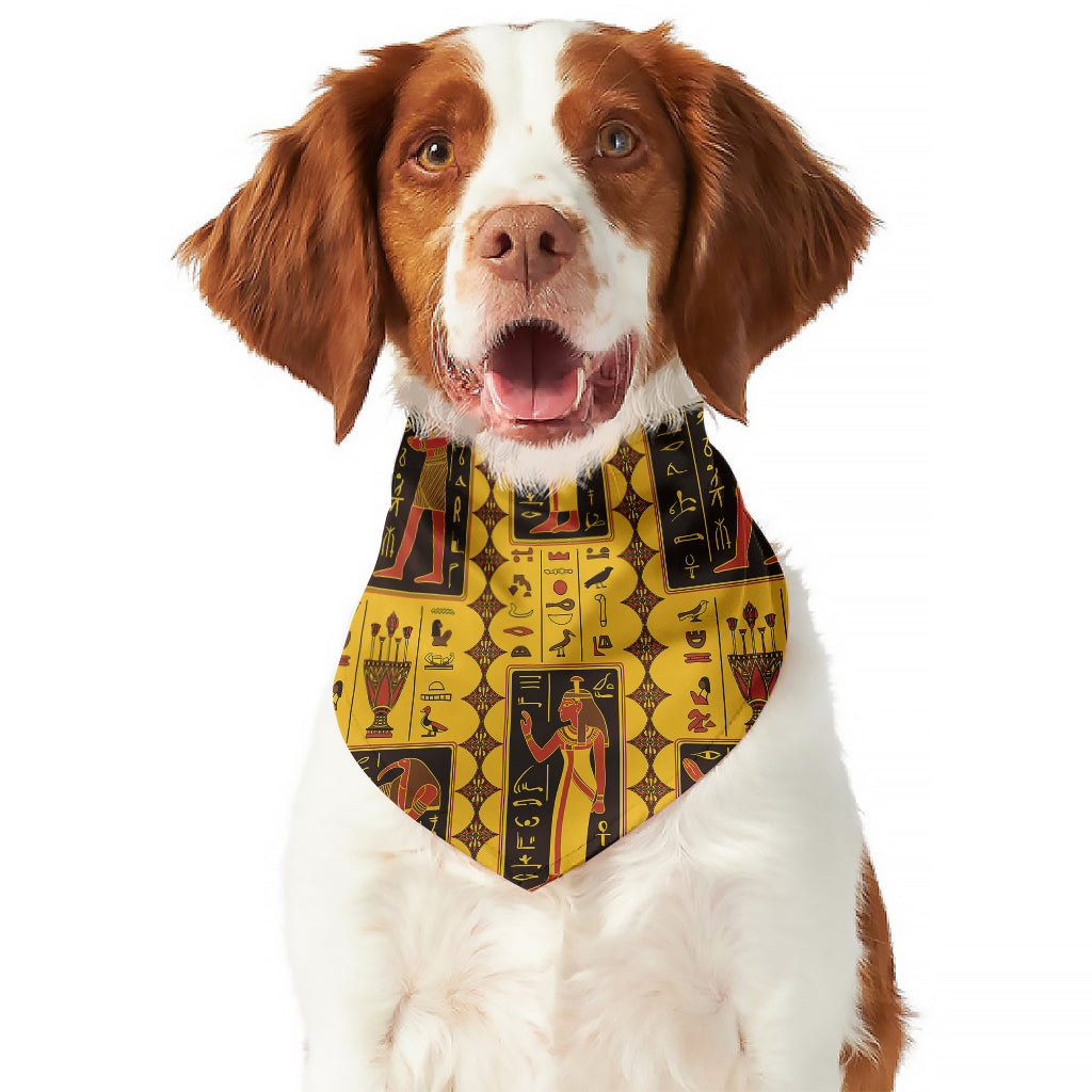 Ancient Egypt Pattern Print Dog Bandana