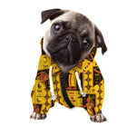 Ancient Egypt Pattern Print Dog Zip Up Hoodie