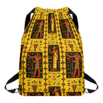 Ancient Egypt Pattern Print Drawstring Backpack