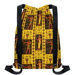 Ancient Egypt Pattern Print Drawstring Backpack
