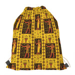Ancient Egypt Pattern Print Drawstring Bag