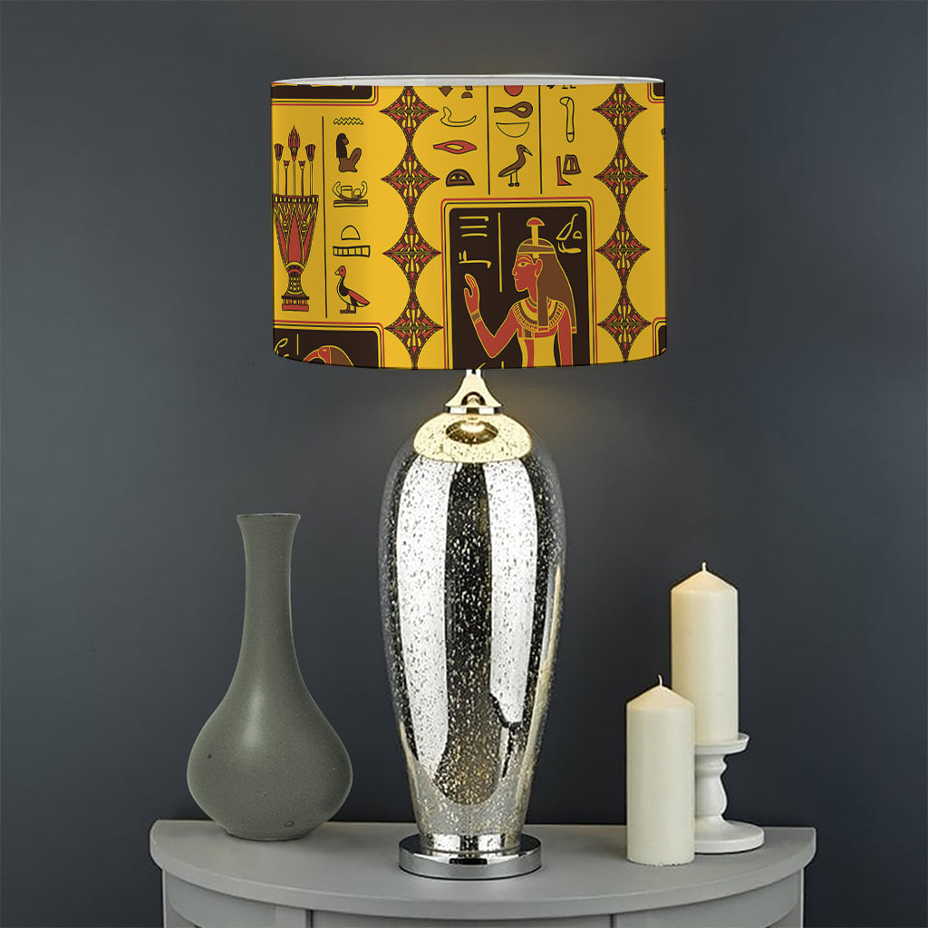 Ancient Egypt Pattern Print Drum Lamp Shade