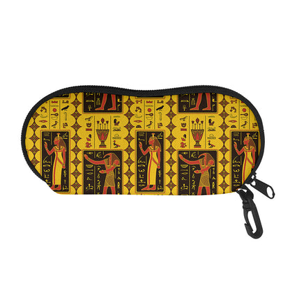 Ancient Egypt Pattern Print Glasses Case