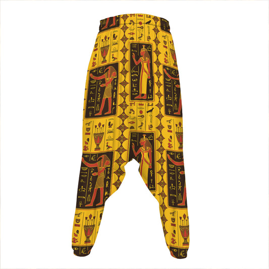 Ancient Egypt Pattern Print Hammer Pants