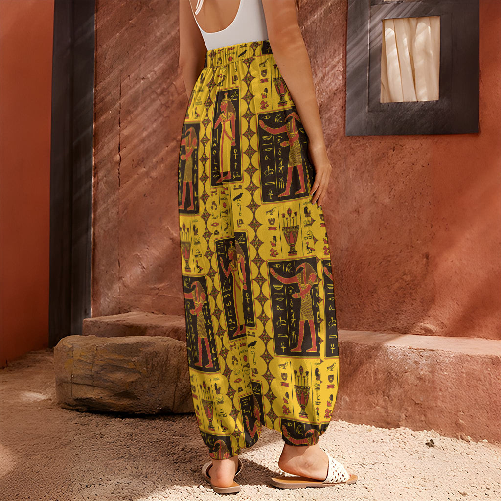 Ancient Egypt Pattern Print Harem Pants
