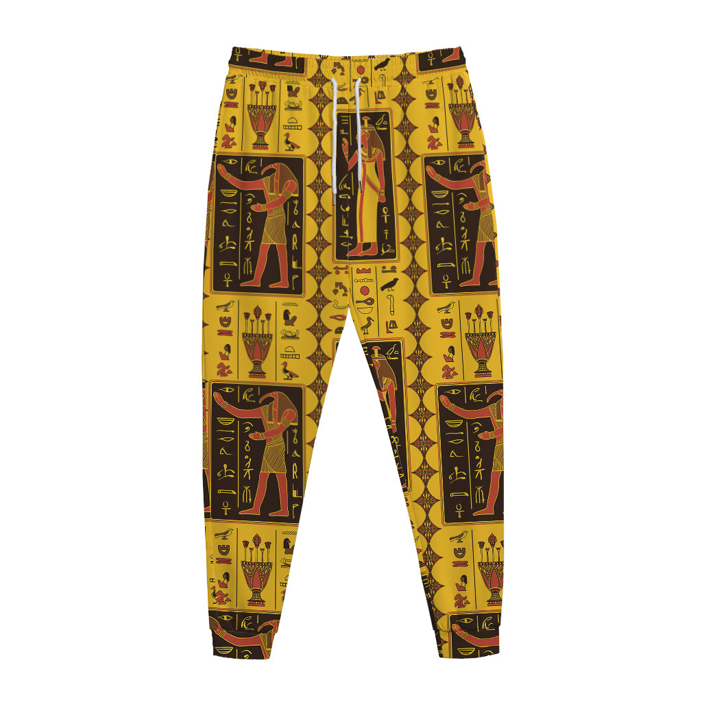 Ancient Egypt Pattern Print Jogger Pants