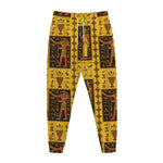 Ancient Egypt Pattern Print Jogger Pants