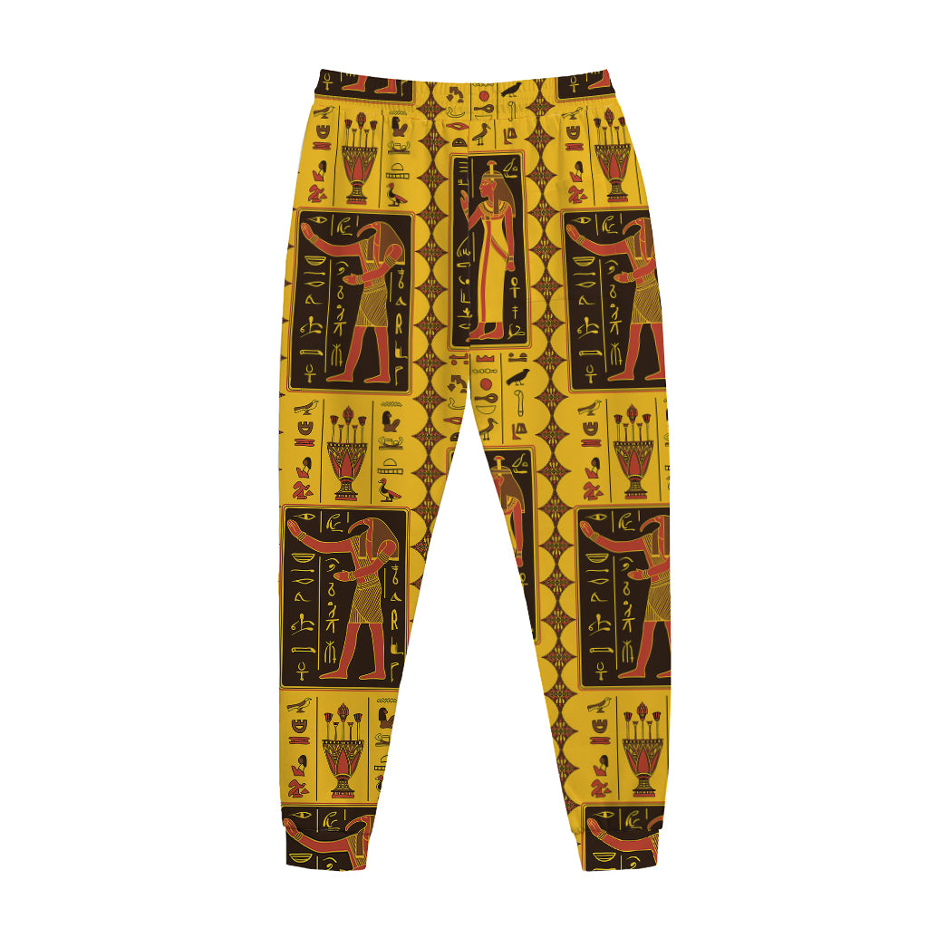 Ancient Egypt Pattern Print Jogger Pants
