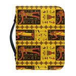Ancient Egypt Pattern Print Leather Bible Cover