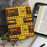 Ancient Egypt Pattern Print Leather Bible Cover