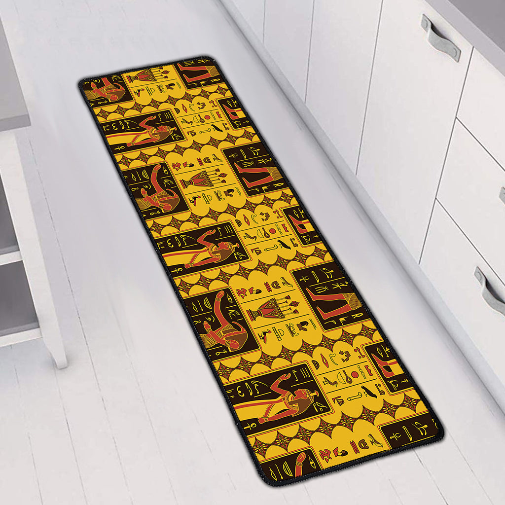 Ancient Egypt Pattern Print Long Kitchen Mat