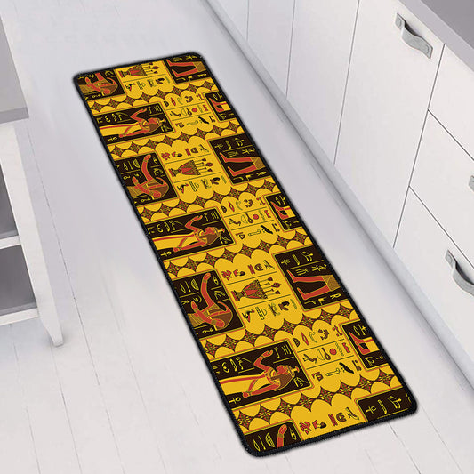 Ancient Egypt Pattern Print Long Kitchen Mat