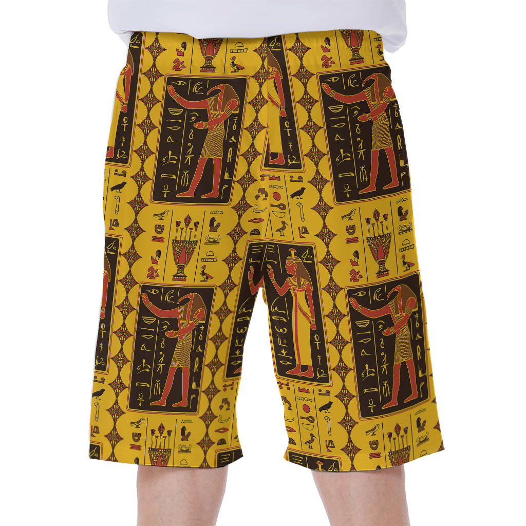 Ancient Egypt Pattern Print Men's Beach Shorts