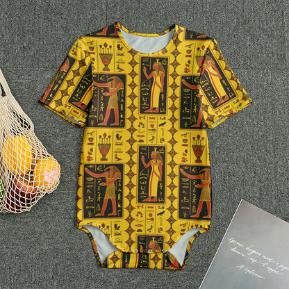 Ancient Egypt Pattern Print Men's Bodysuit