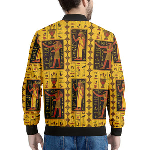 Ancient Egypt Pattern Print Men's Bomber Jacket