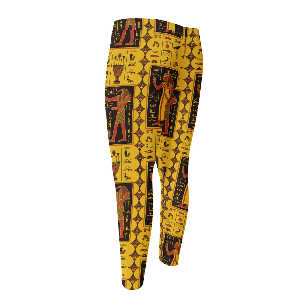 Ancient Egypt Pattern Print Men's Compression Pants