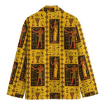 Ancient Egypt Pattern Print Men's Cotton Blazer