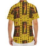 Ancient Egypt Pattern Print Men's Deep V-Neck Shirt