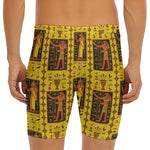 Ancient Egypt Pattern Print Men's Long Boxer Briefs