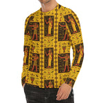 Ancient Egypt Pattern Print Men's Long Sleeve Rash Guard