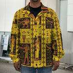 Ancient Egypt Pattern Print Men's Shirt Jacket