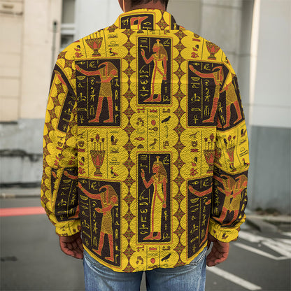 Ancient Egypt Pattern Print Men's Shirt Jacket