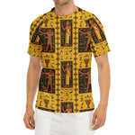 Ancient Egypt Pattern Print Men's Short Sleeve Rash Guard