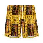 Ancient Egypt Pattern Print Men's Sports Shorts
