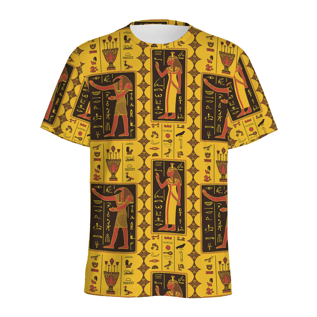 Ancient Egypt Pattern Print Men's Sports T-Shirt