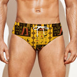Ancient Egypt Pattern Print Men's Swim Briefs