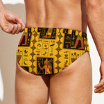 Ancient Egypt Pattern Print Men's Swim Briefs