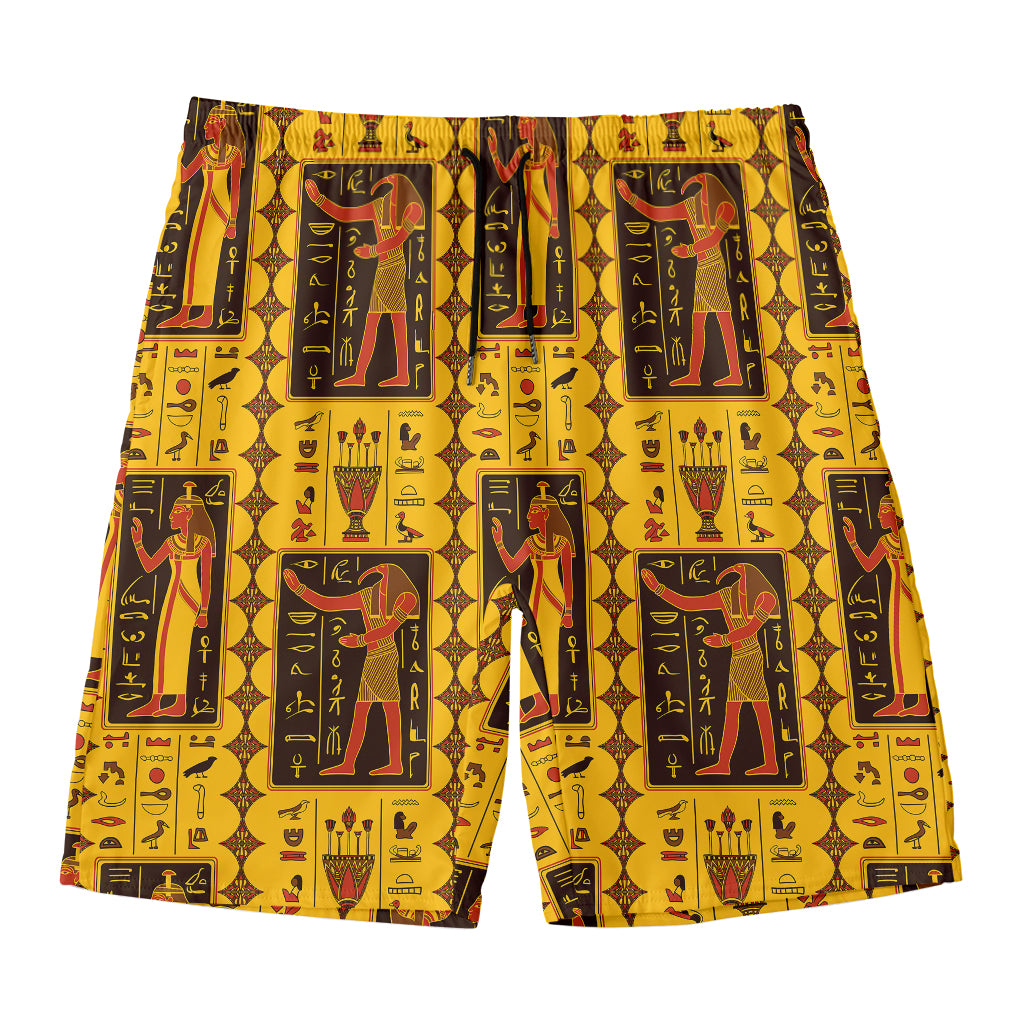 Ancient Egypt Pattern Print Men's Swim Trunks